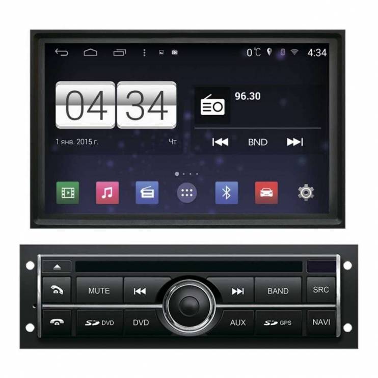 Штатная магнитола MyDean 5094L для Mitsubishi L200 (2006-2014) без БК с рамкой